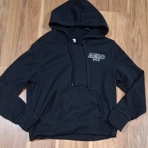 Aeropostale Black Hoodie Sweatshirt